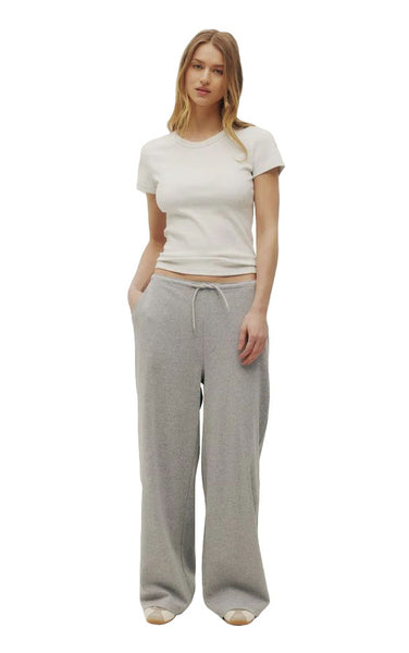 Classic Rib Tee in Ivory