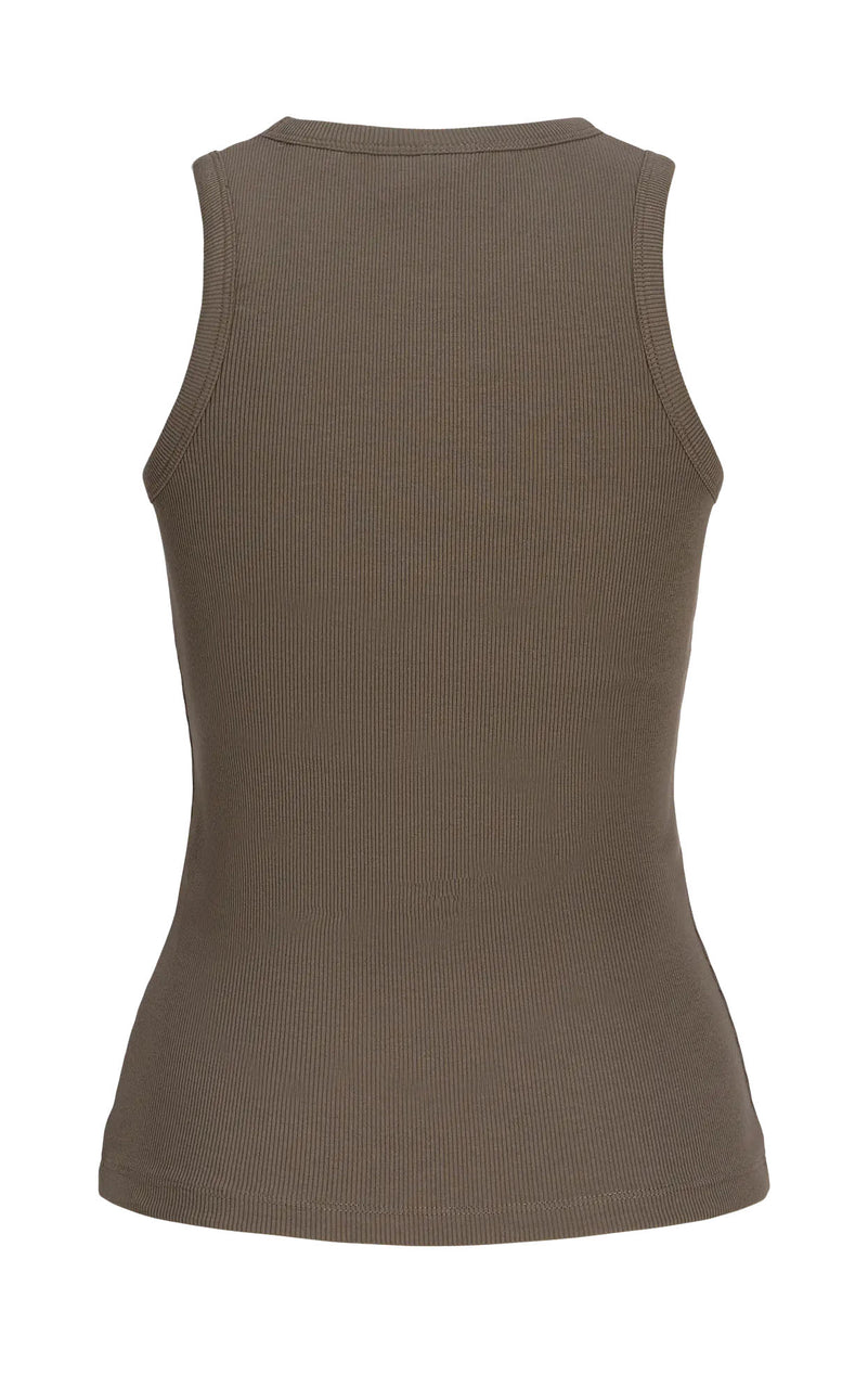 Frida U-Neck Tank in Bungee Cord