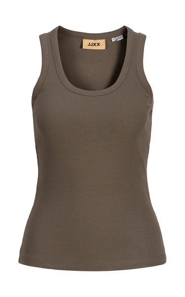 Frida U-Neck Tank in Bungee Cord