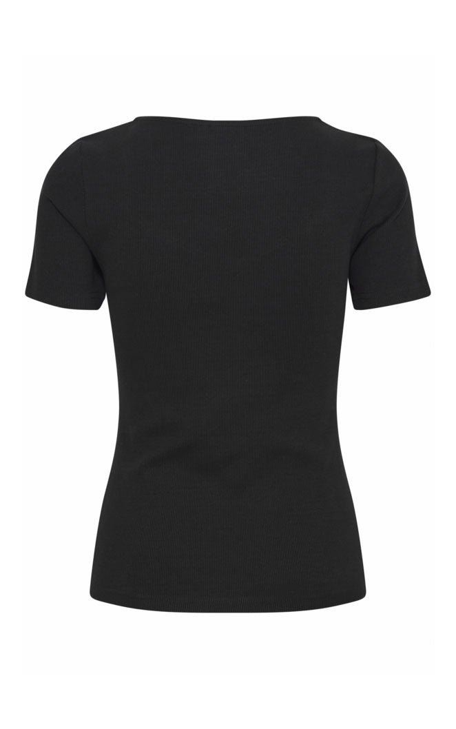 Oreta Short Sleeve Top 2 in Black