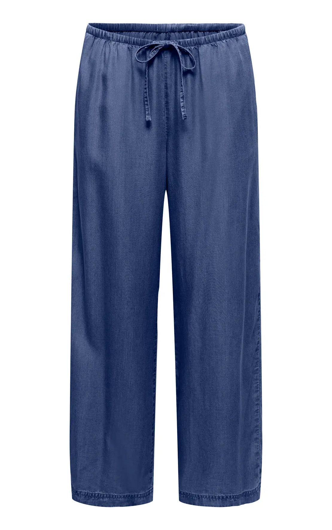 Charis Tie Pants in Dark Blue Denim