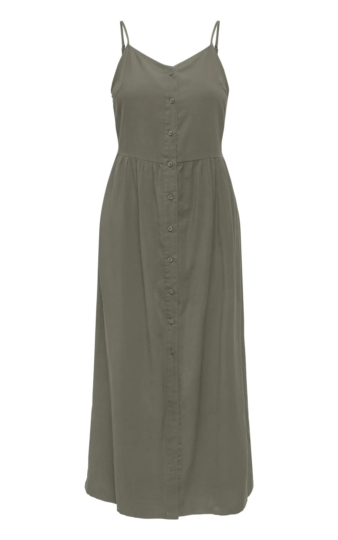 Aris Long Dress in Smokey Olive