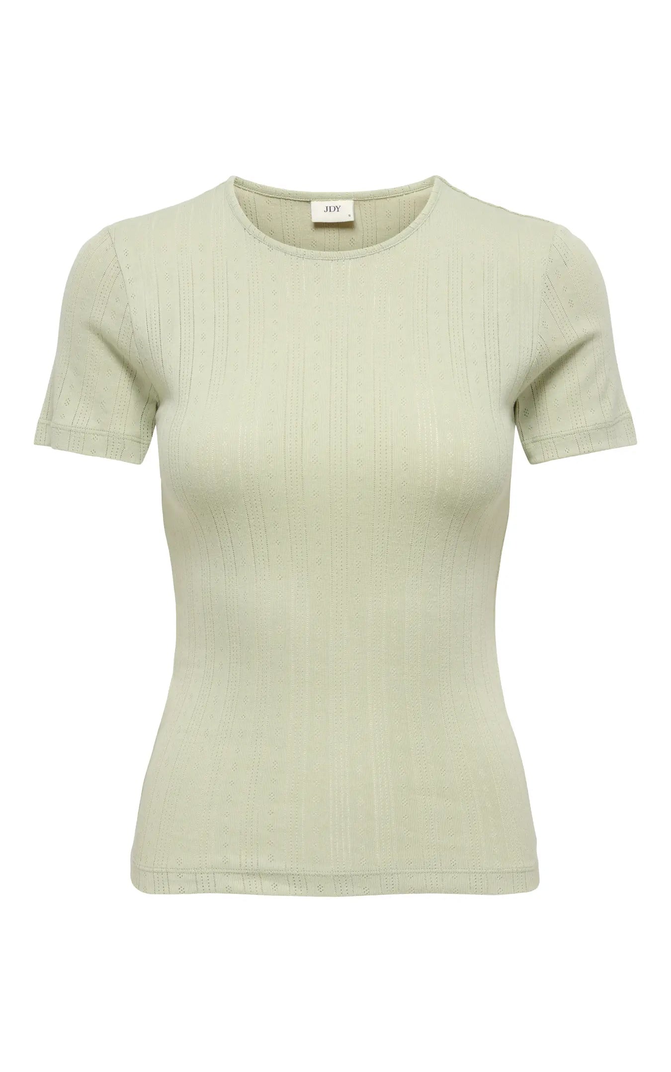 Salsa Mia Short Sleeve Pointelle Tee in Sea Foam