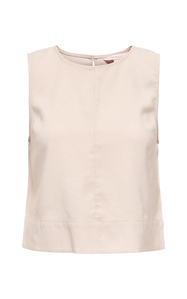 Dorsi Aris Sleeveless Loose Top in Pumice Stone
