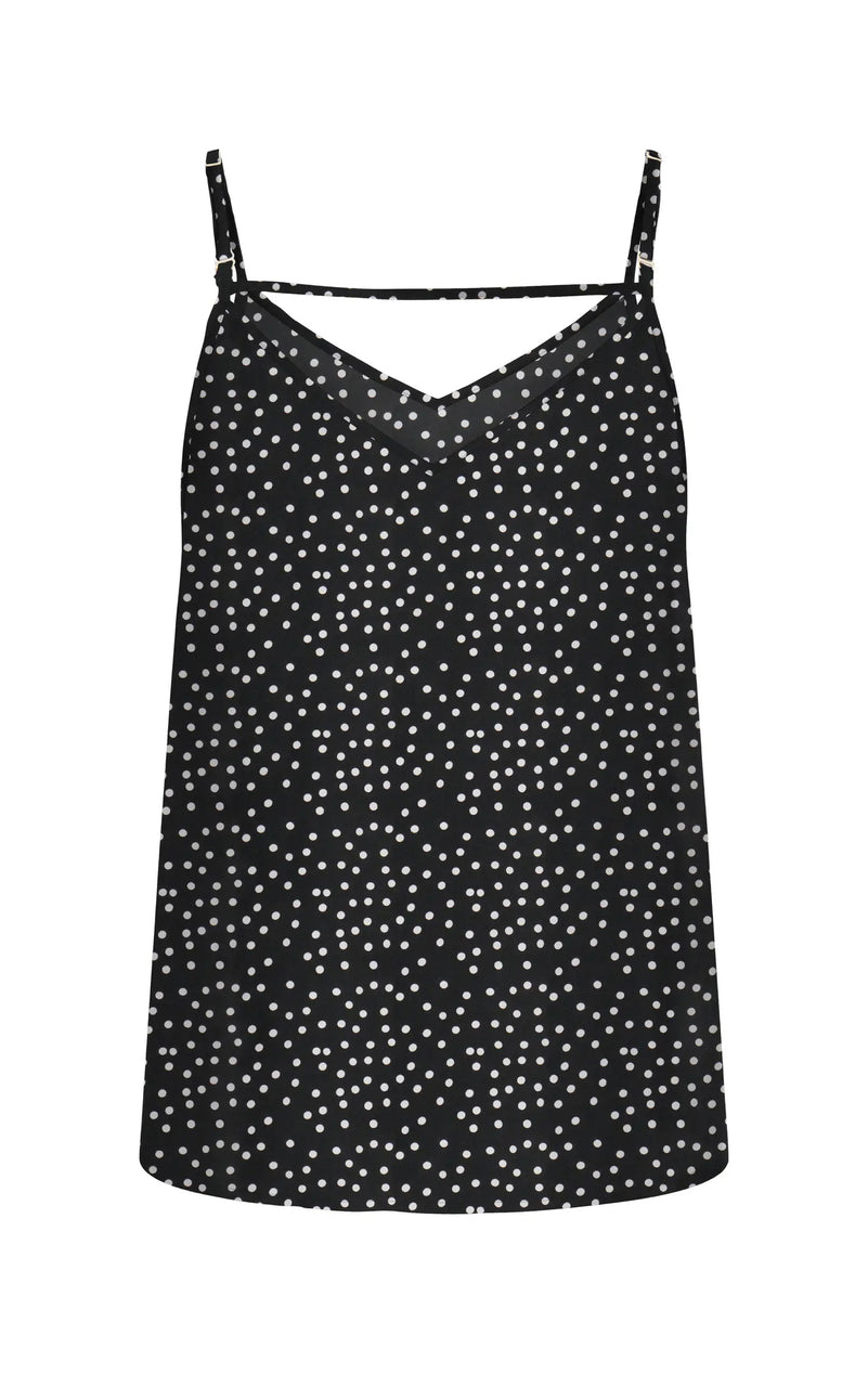 Nova Paris Singlet in Black with Cool Dot