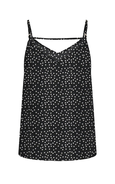 Nova Paris Singlet in Black with Cool Dot