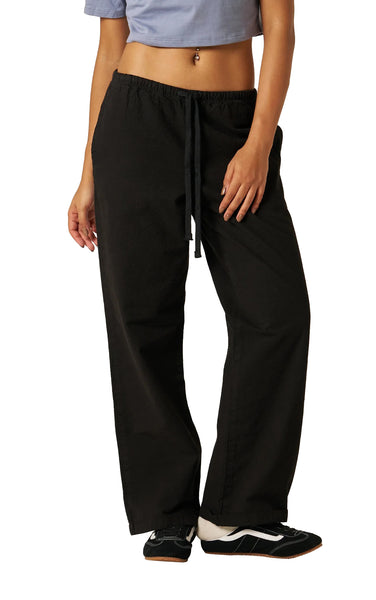 Eunice Elastic Pants in Black