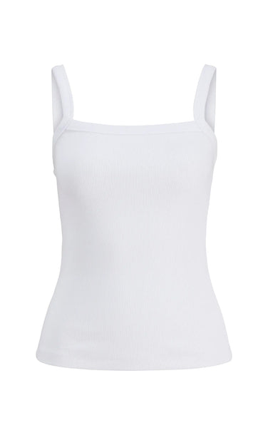 Fifi Rib Tank in Bright White
