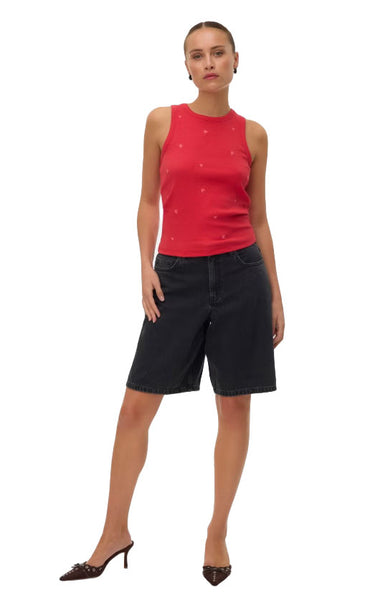 Naja Tank in Poinsettia Butterfly