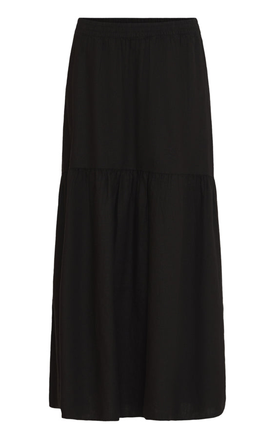Falakka Boho Skirt in Meteorite Black