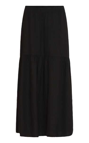 Falakka Boho Skirt in Meteorite Black
