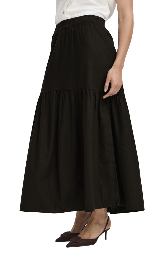 Falakka Boho Skirt in Meteorite Black