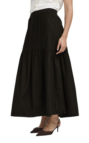 Falakka Boho Skirt in Meteorite Black