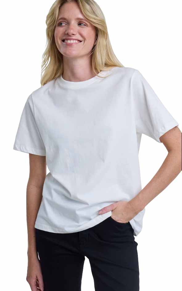 Palmer Loose Tee in Cloud Dancer