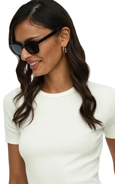 Lucky Short Sleeve Tee in Cloud Dancer