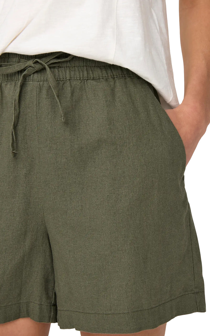 Say High Waist Linen Shorts in Kalamata