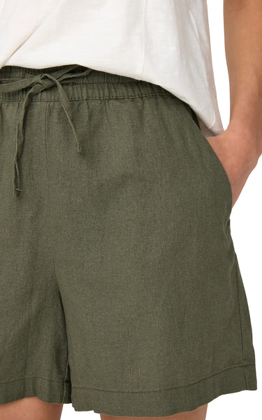 Say High Waist Linen Shorts in Kalamata