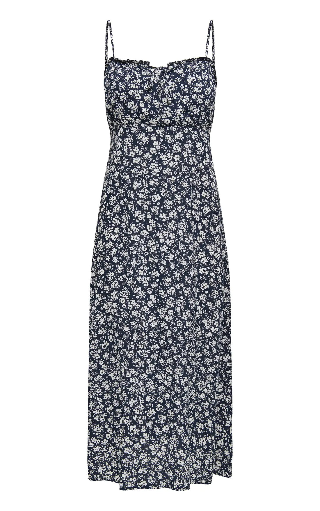 Nelly Alexa Midi Dress in Little Flower All Over Print/Night Sky