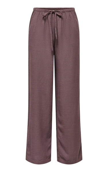 Caya Linen Mid Waist Pant in Huckleberry