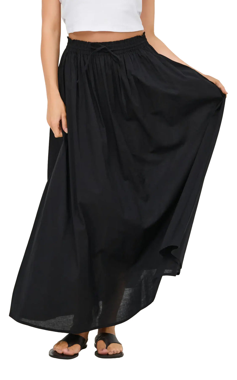 Diego Maxi Skirt in Black