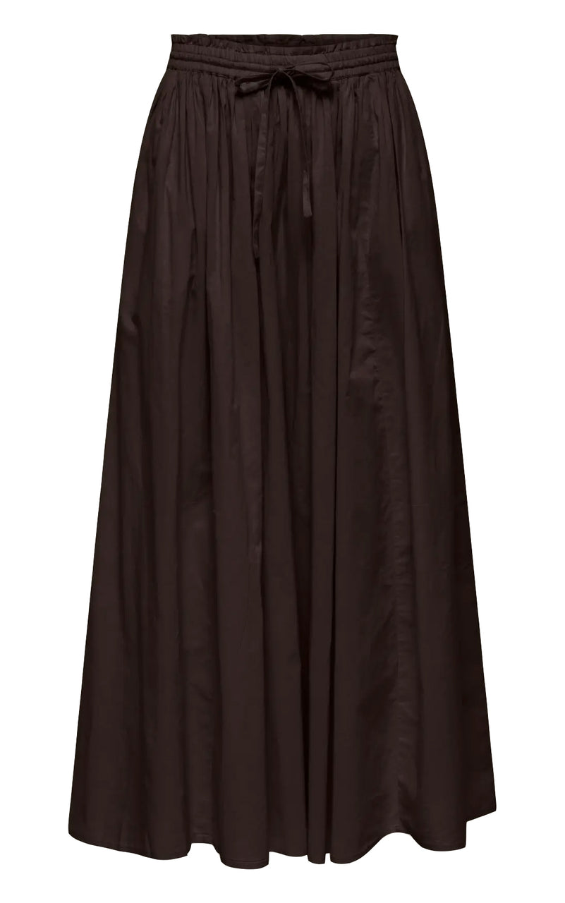 Diego Maxi Skirt in Chocolate Torte