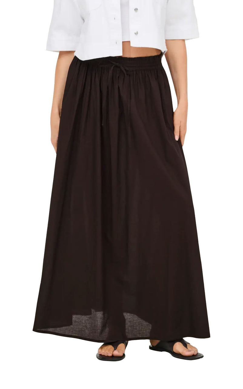 Diego Maxi Skirt in Chocolate Torte