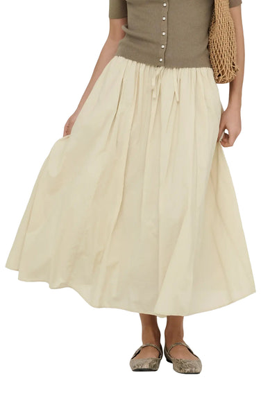 Diego Maxi Skirt in Sandshell