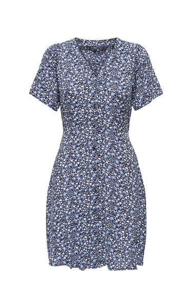 Evida Dress in Night Sky with Sofia Ditsy All Over Print