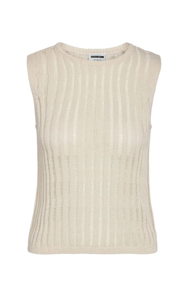 Jeany Knit Vest in Birch