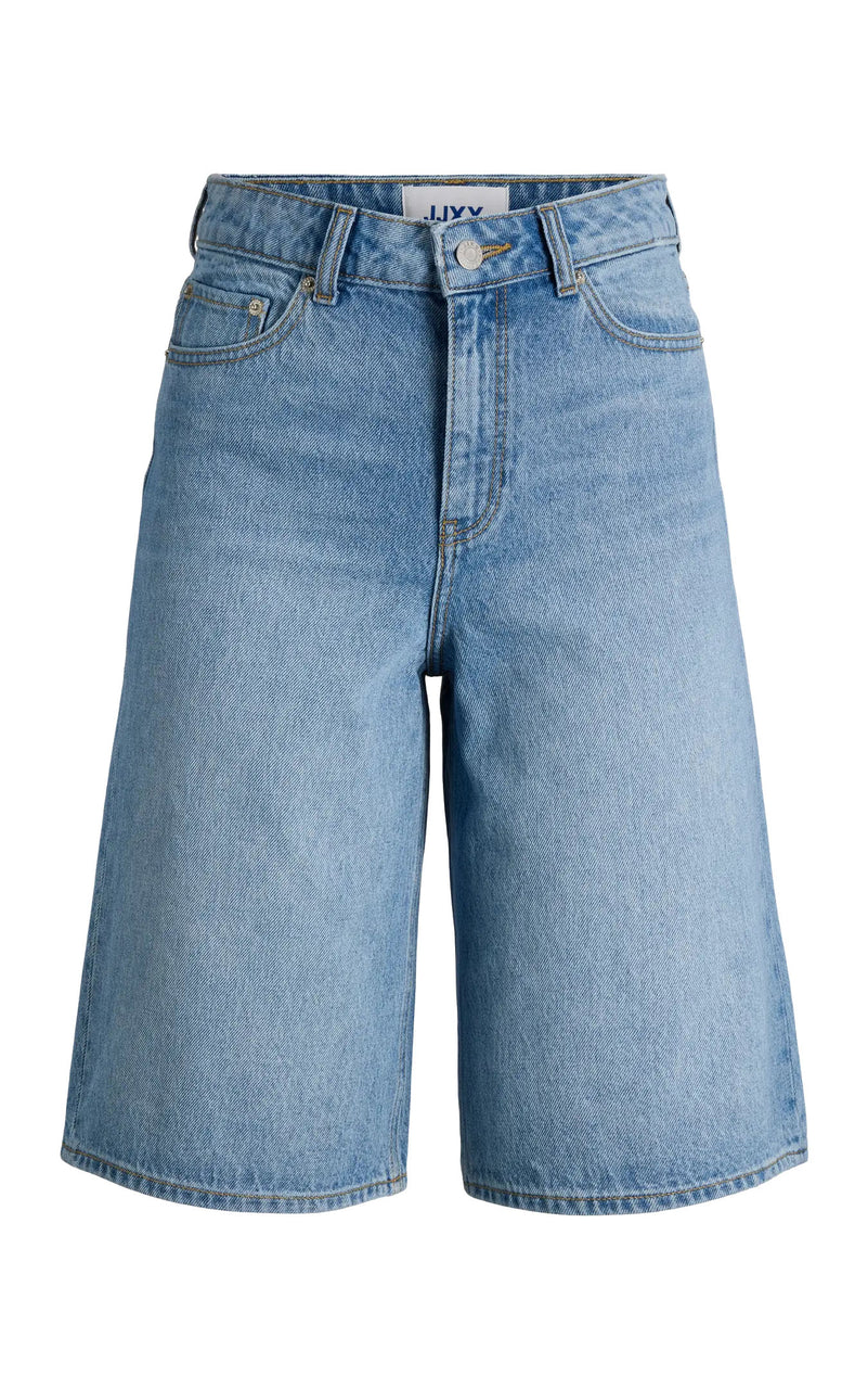 Tokyo Long Shorts in Medium Blue Denim