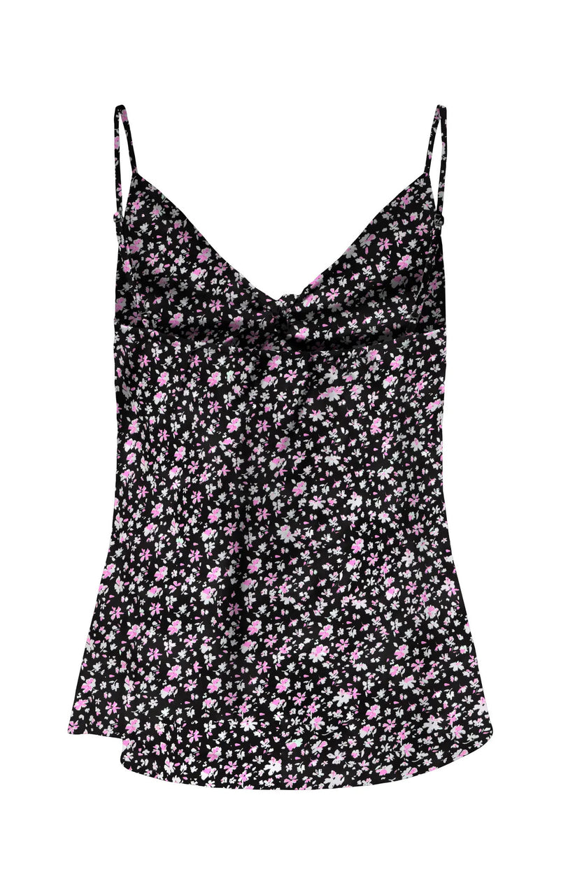 Nova Jules Singlet with Dreaming Floral All Over Print in Black