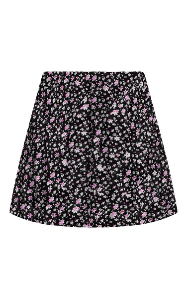 Nova Chay Skort with Dreaming Floral All Over Print in Black