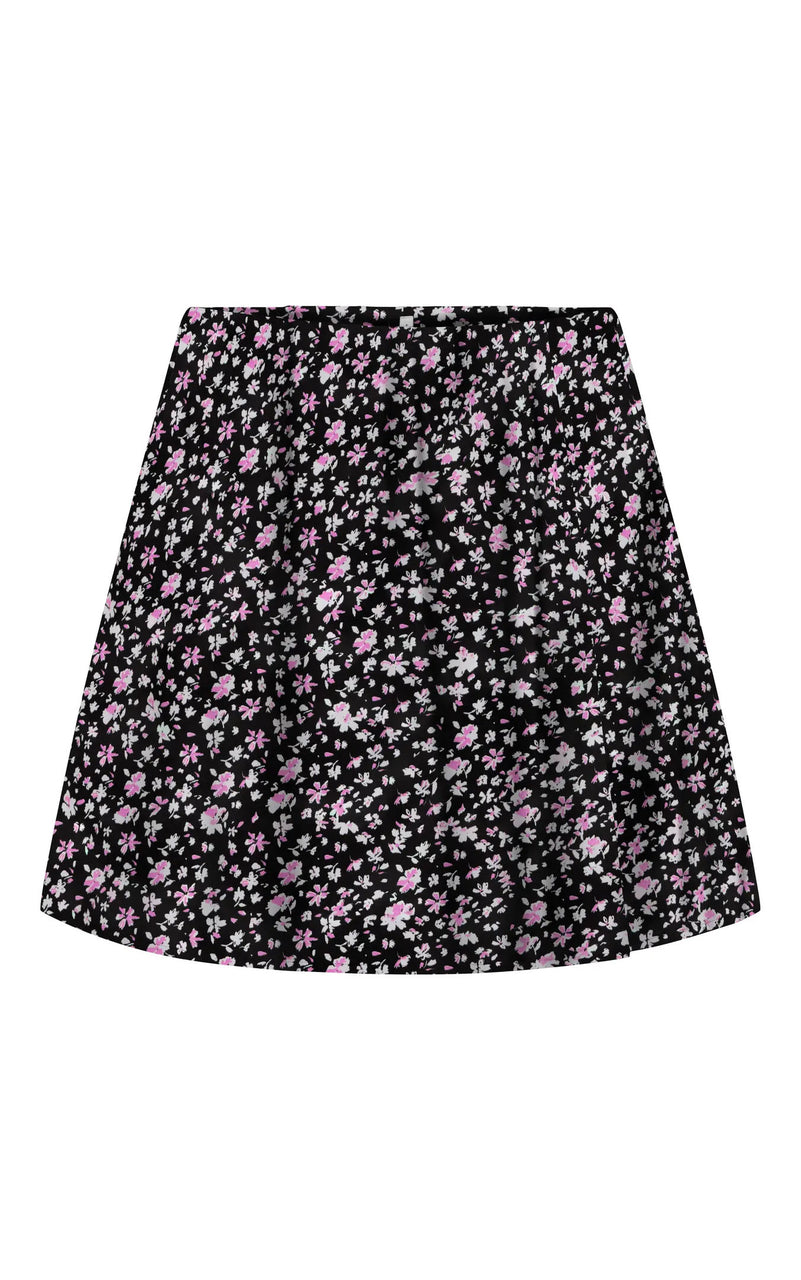 Nova Chay Skort with Dreaming Floral All Over Print in Black