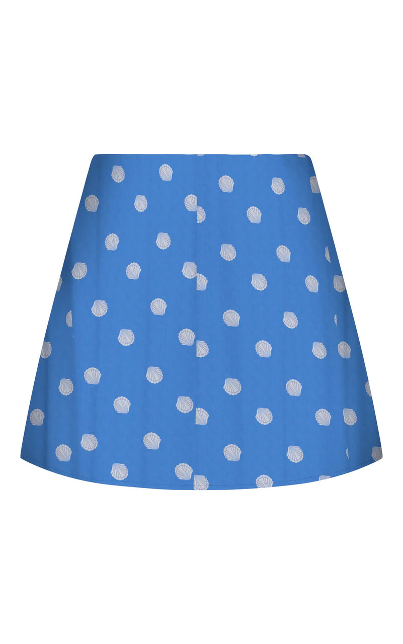 Nova Chay Skort with Shellscape All Over Print in Ultramarine