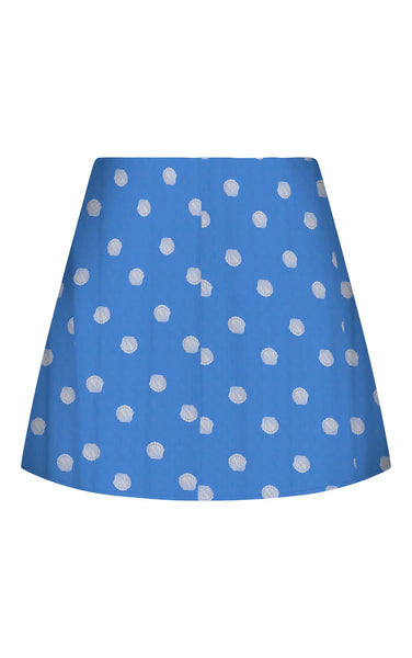 Nova Chay Skort with Shellscape All Over Print in Ultramarine