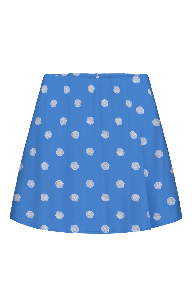 Nova Chay Skort with Shellscape All Over Print in Ultramarine