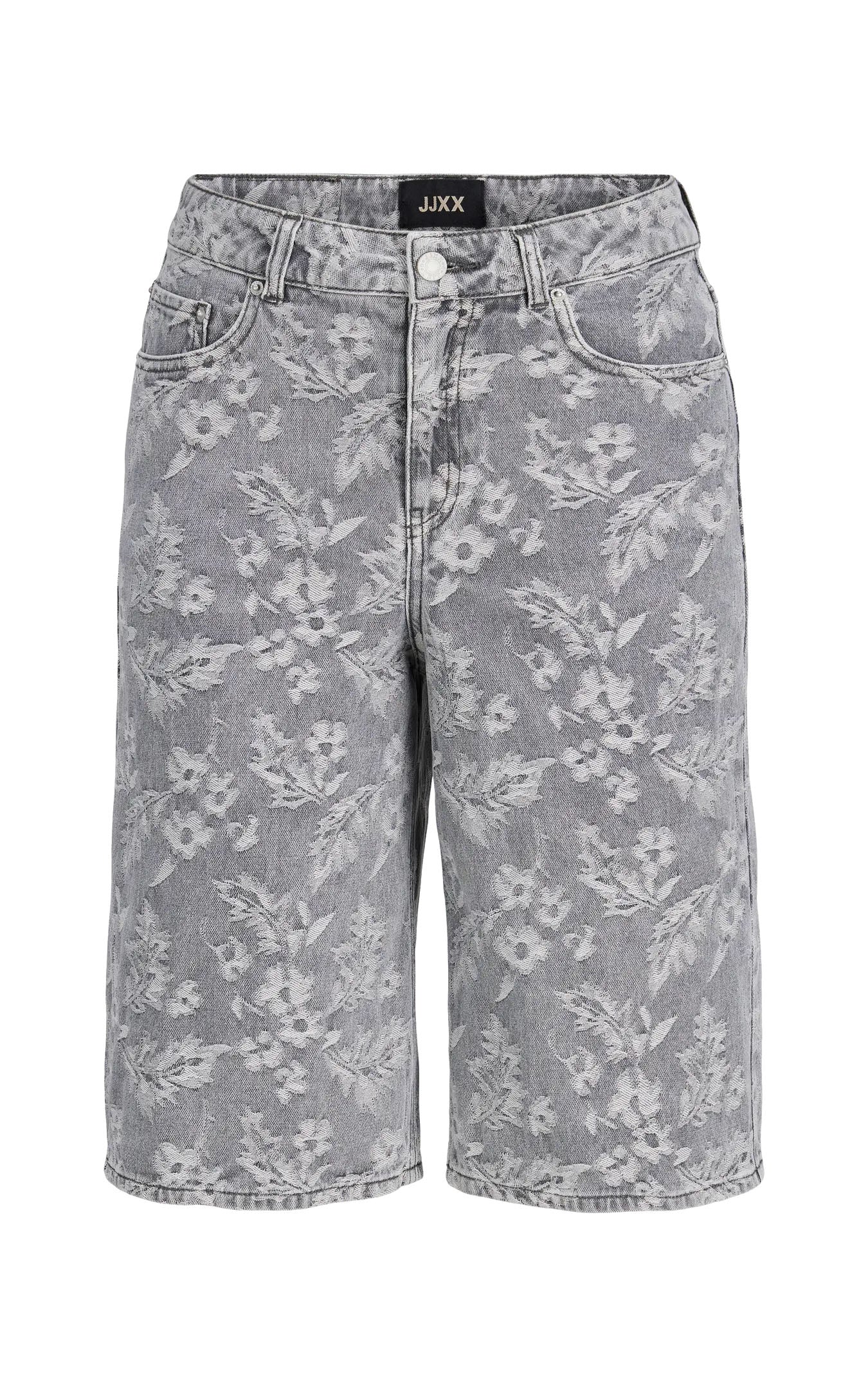 Tokyo Long Shorts in Grey Denim