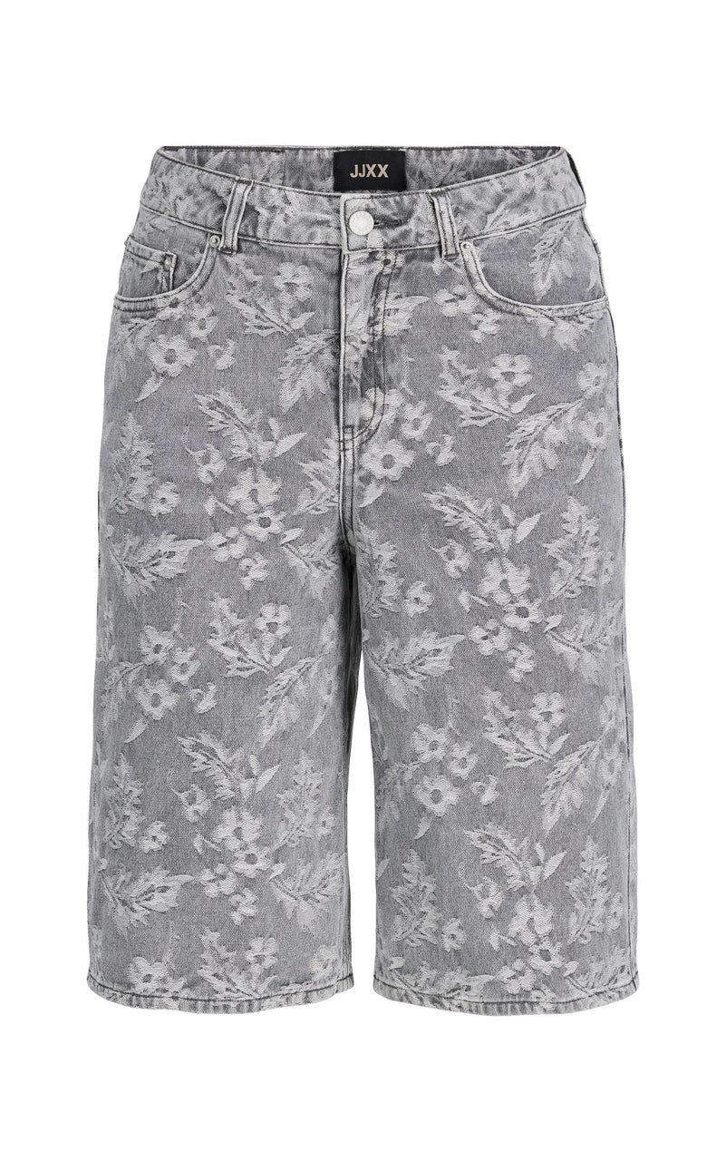 Tokyo Long Shorts in Grey Denim
