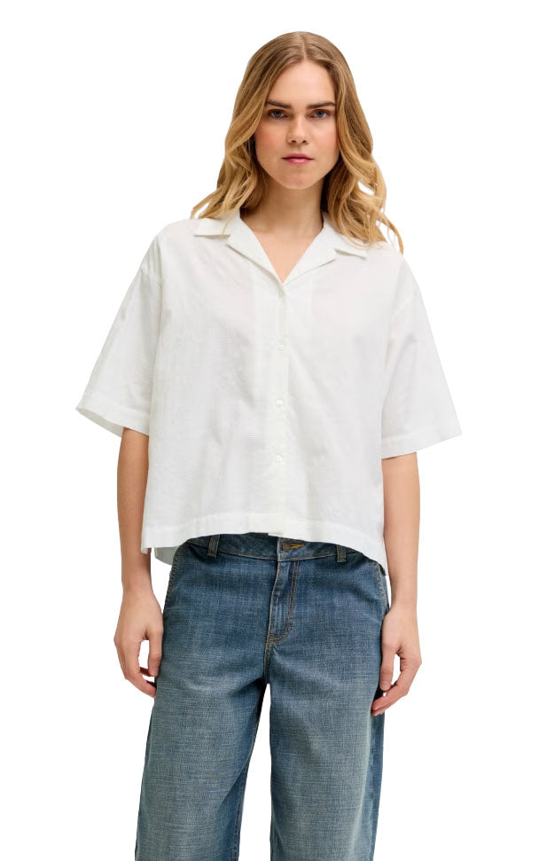 Alia 3/4 Relax Shirt in Blanc de Blanc