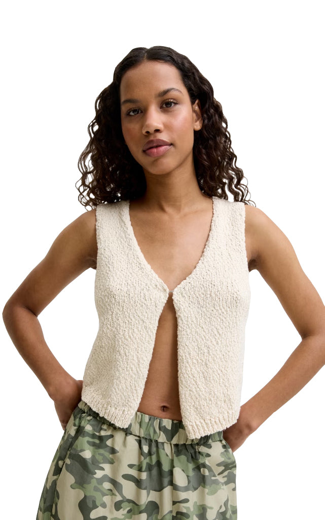 Bela Vest in Bone White