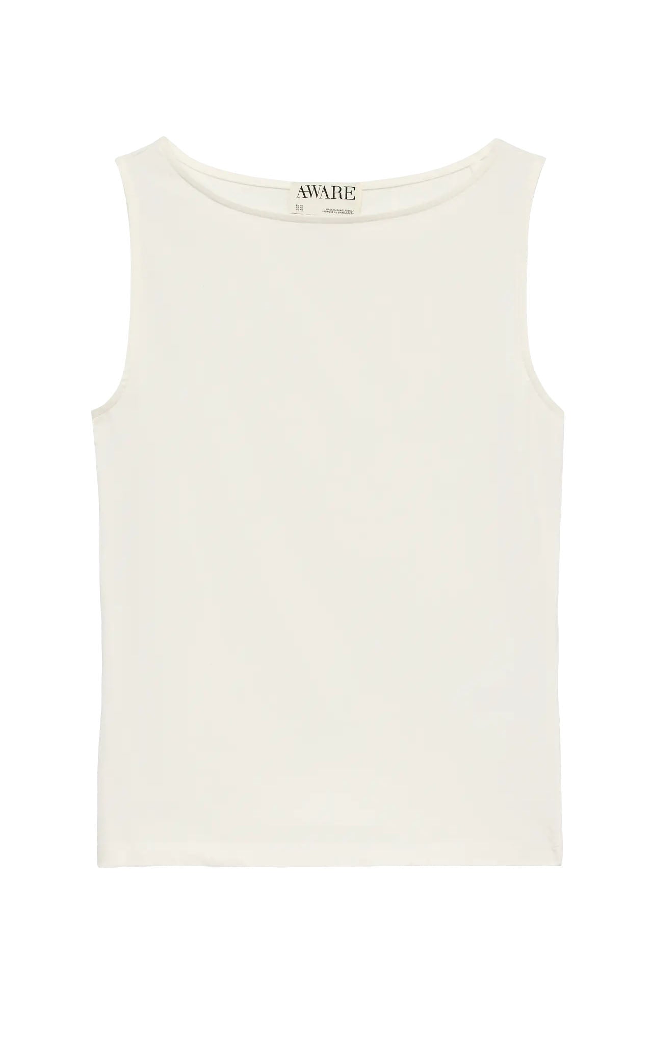 Carla Boatneck Tank in Snow White