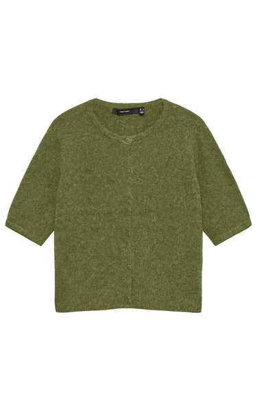 Doffy 2/4 Cardigan in Sphagnum Green