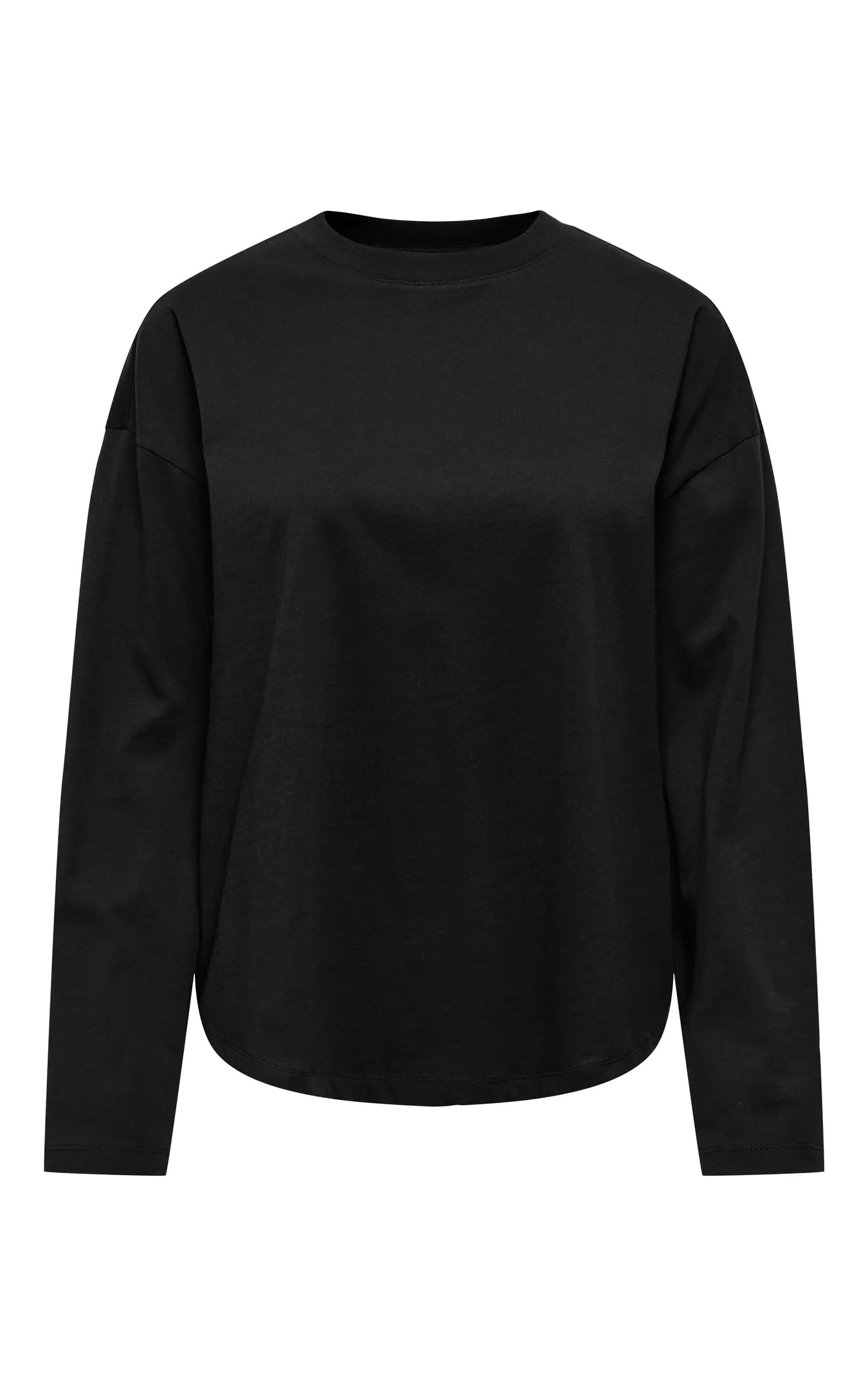 Happy Long Sleeve O-Neck in Black