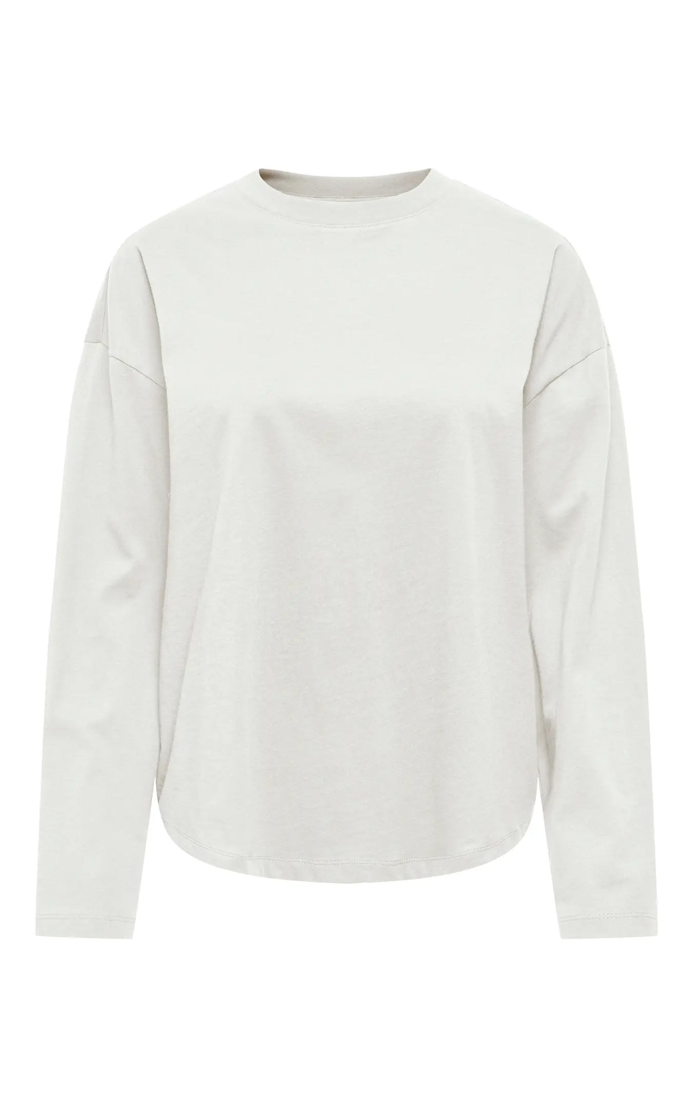 Happy Long Sleeve O-Neck in Cloud Dancer