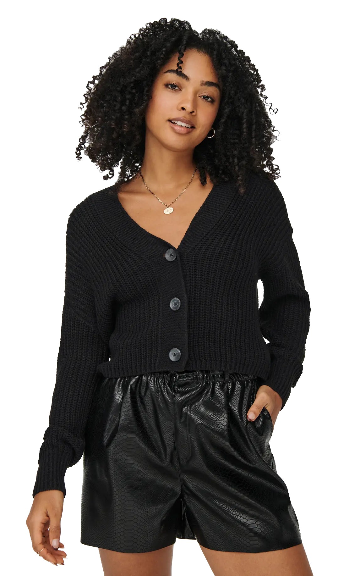 Carol Nice Cardigan in Black