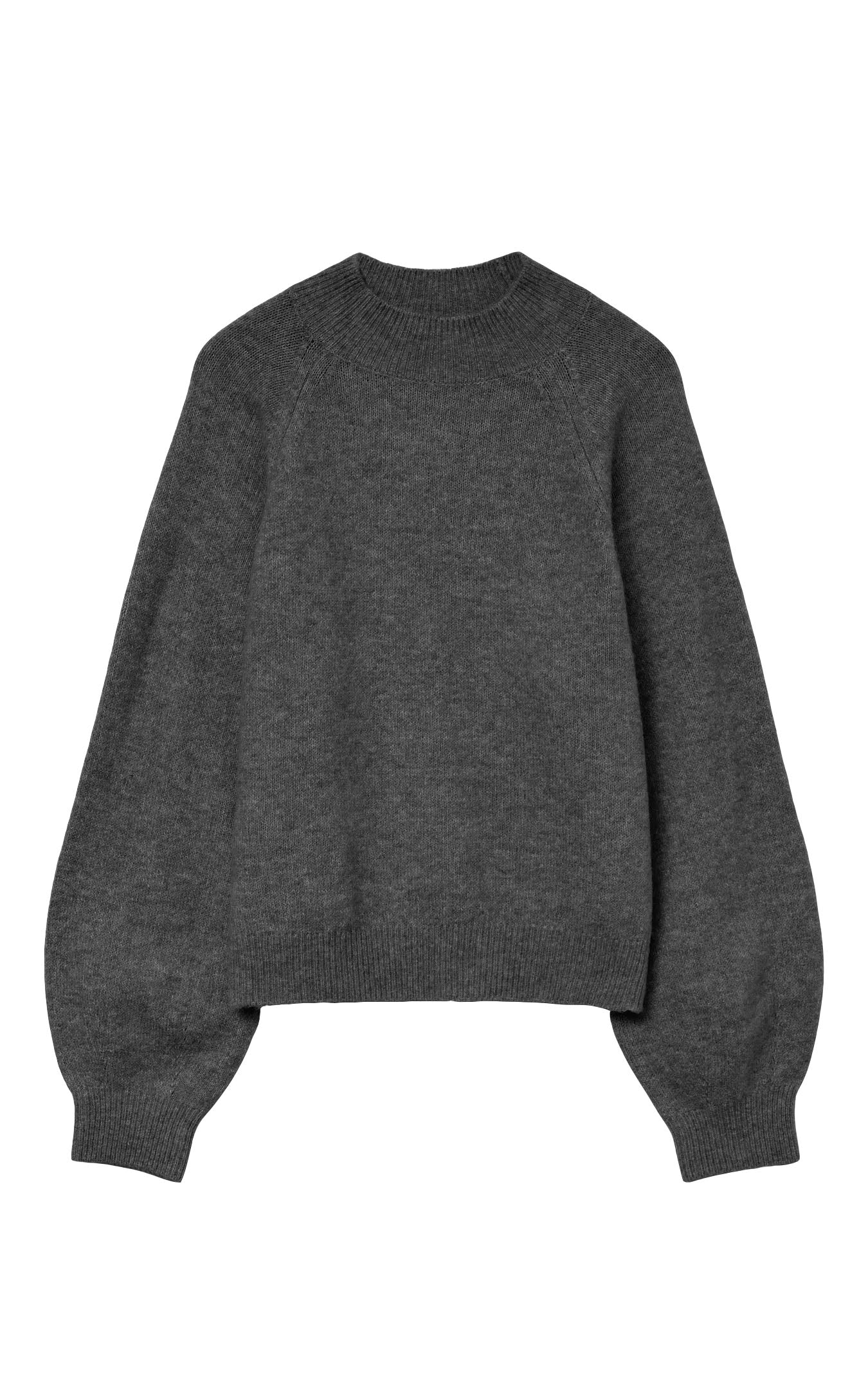 Leaf Sweater in Dark Grey Melange