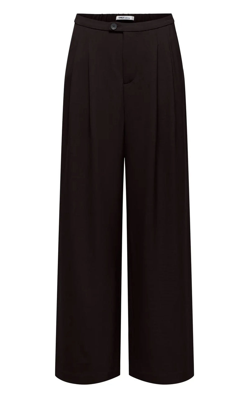 Svea High Waist Wide Pant in Chocolate Torte Melange