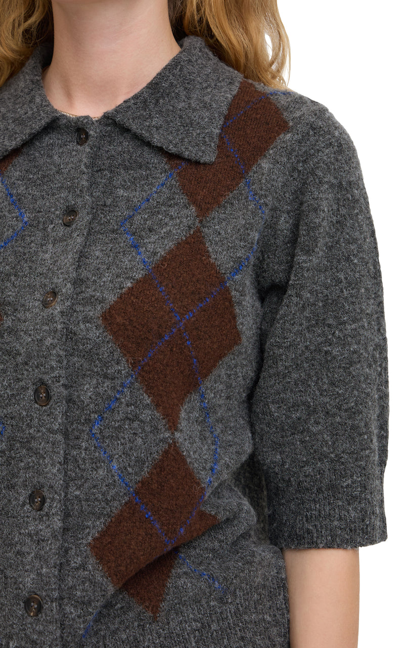 Ofira Cardigan in Dark Grey Melange