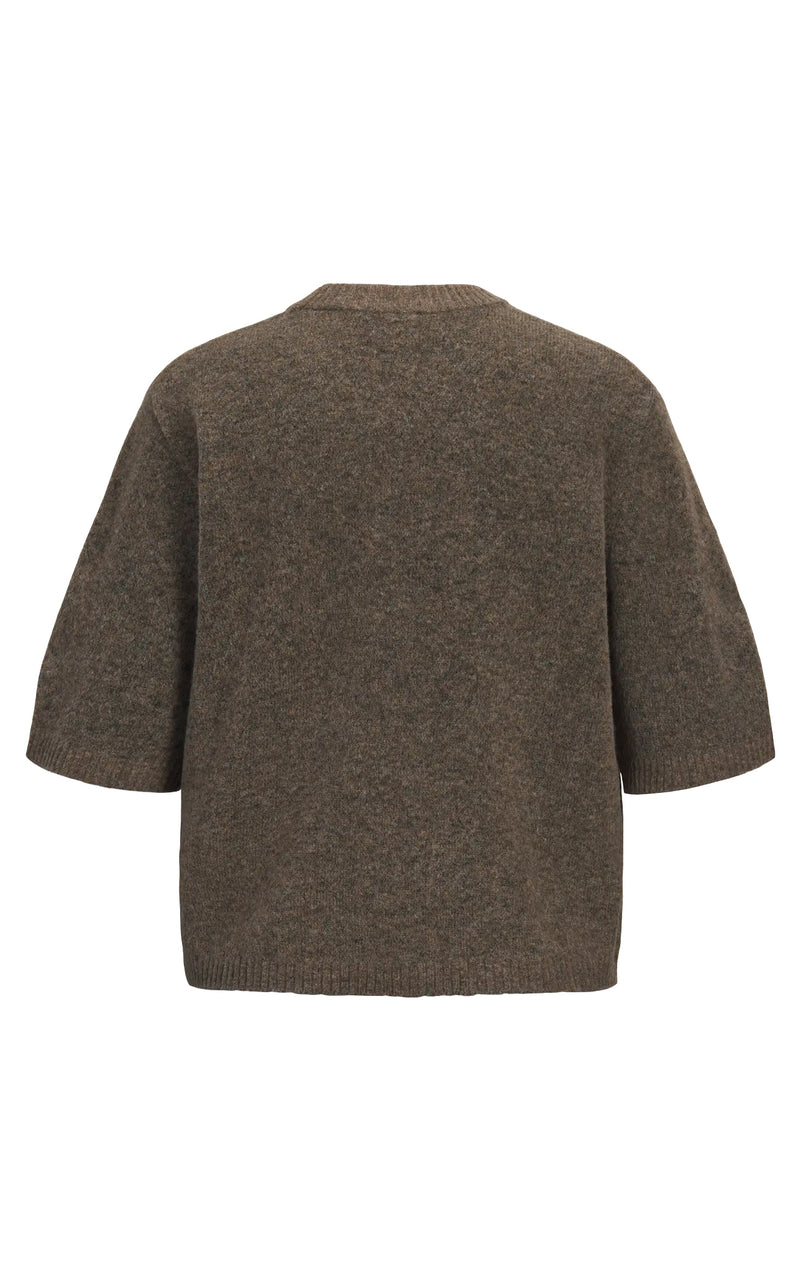 Valeria Short Sleeve Sweater in Falcon