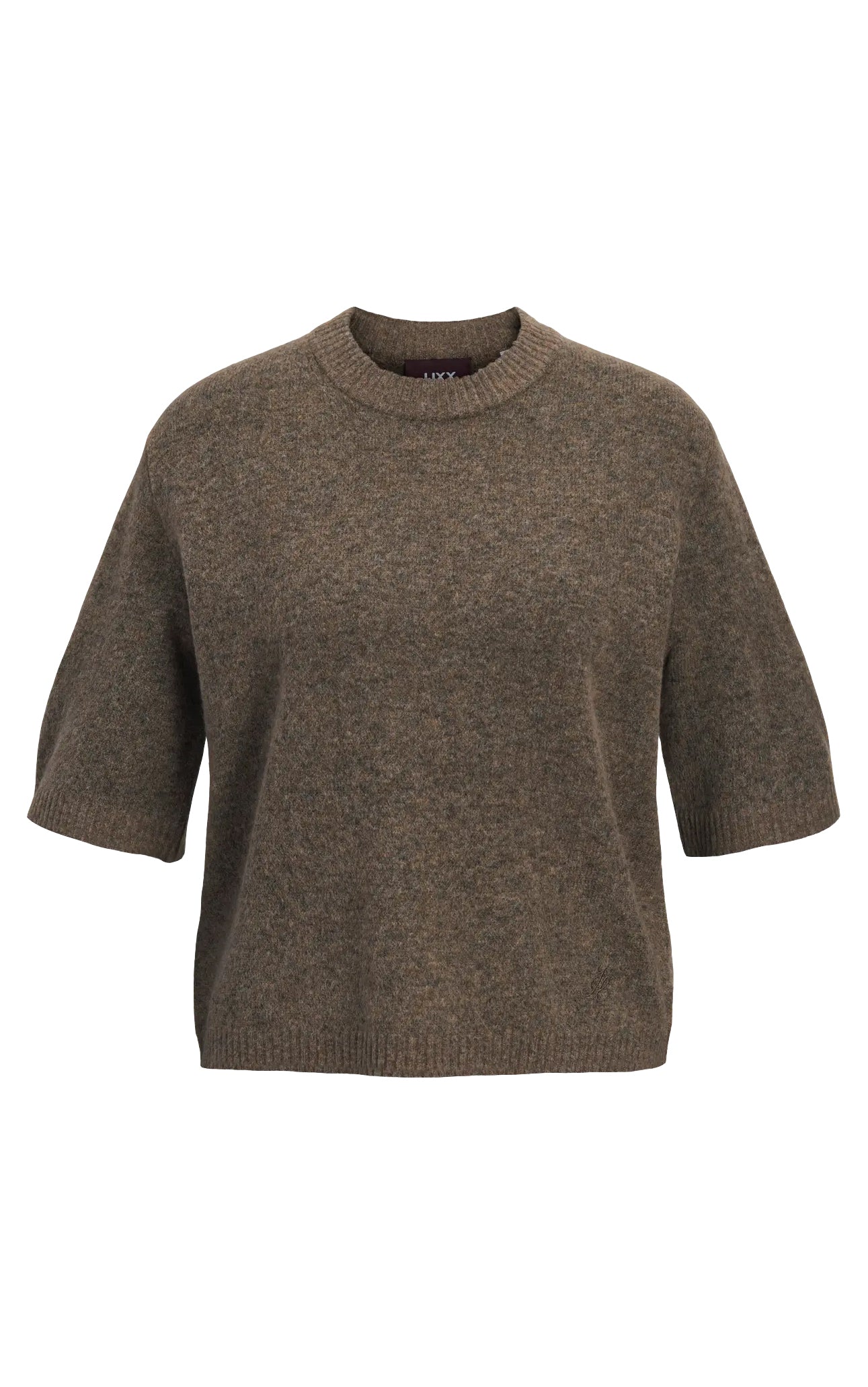 Valeria Short Sleeve Sweater in Falcon